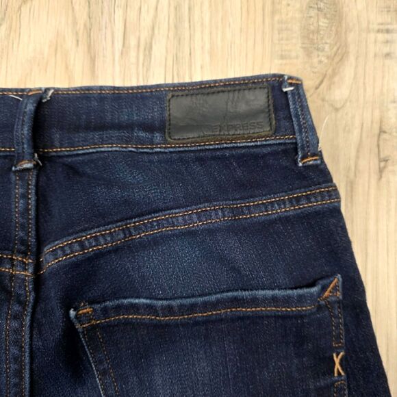 Express Super Stretch High Rise Skinny Legging Jean Size 0 - Picture 8 of 8